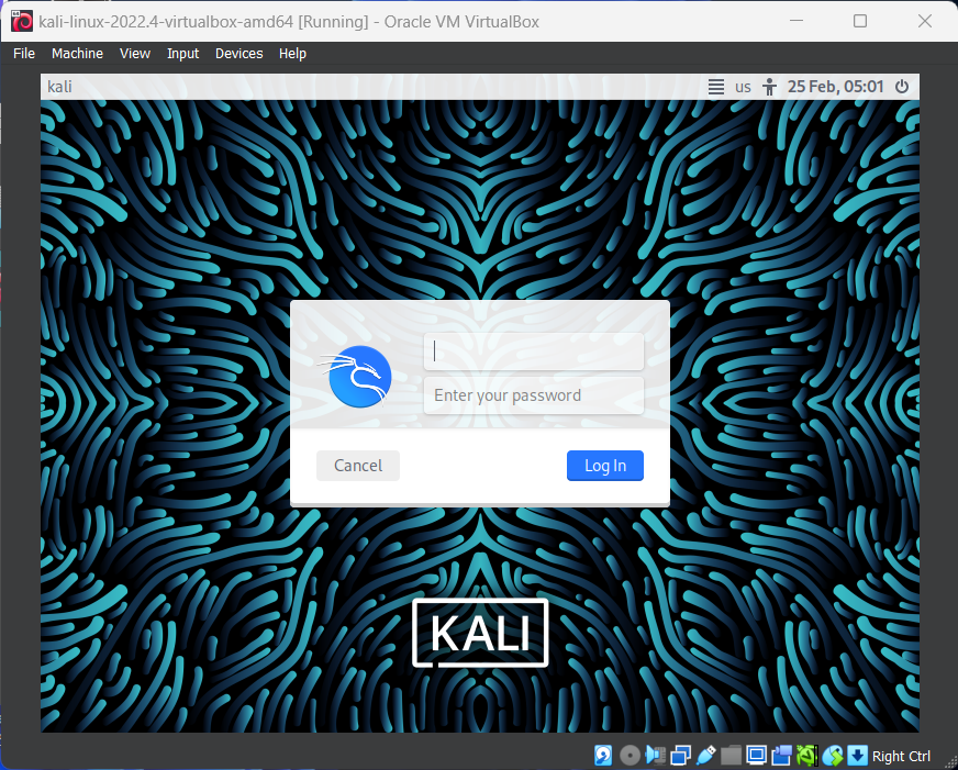 Install Virtual Kali Linux in virtualbox